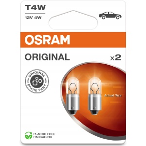 OSRAM T4W Original pærer 4W 12V – 2 stk T4W4W12V 17340230748 main