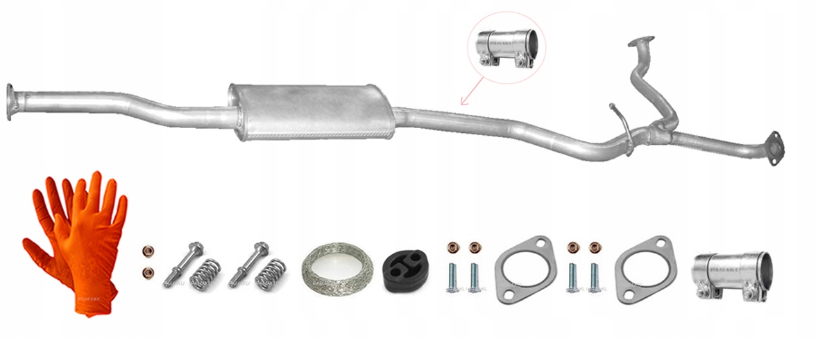Midtre lyddemper Subaru Legacy 2.5 16V 4x4 fra 2003 – OE 44200AG160 8419113109 main