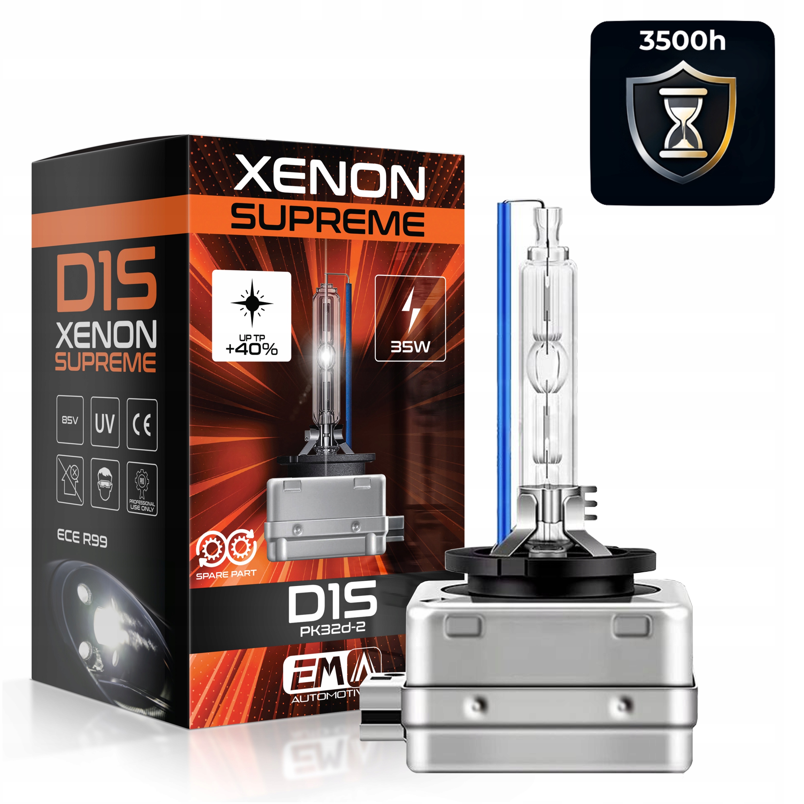 EM Automotive Xenon Supreme D1S 4300K 35W 85V (PK32d-2) – E4 0028 DOT/ECE 17206520323 gallery 3