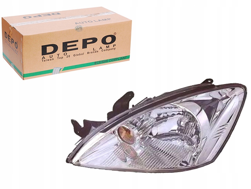 DEPO 214-1172L-LD-EM frontlykt venstre H4 elektrisk, krom (Mitsubishi Lancer 2004-2008) MN161673 13558840529 main