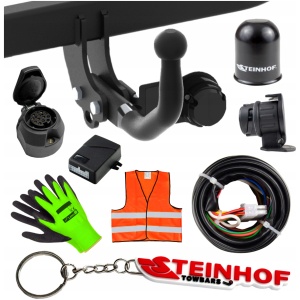 Steinhof tilhengerfeste med avtagbar kule + universell 13-pin til BMW X3 F25 SUV 2010-2017 DOBMWX3F25SUV101713 15102579133 main