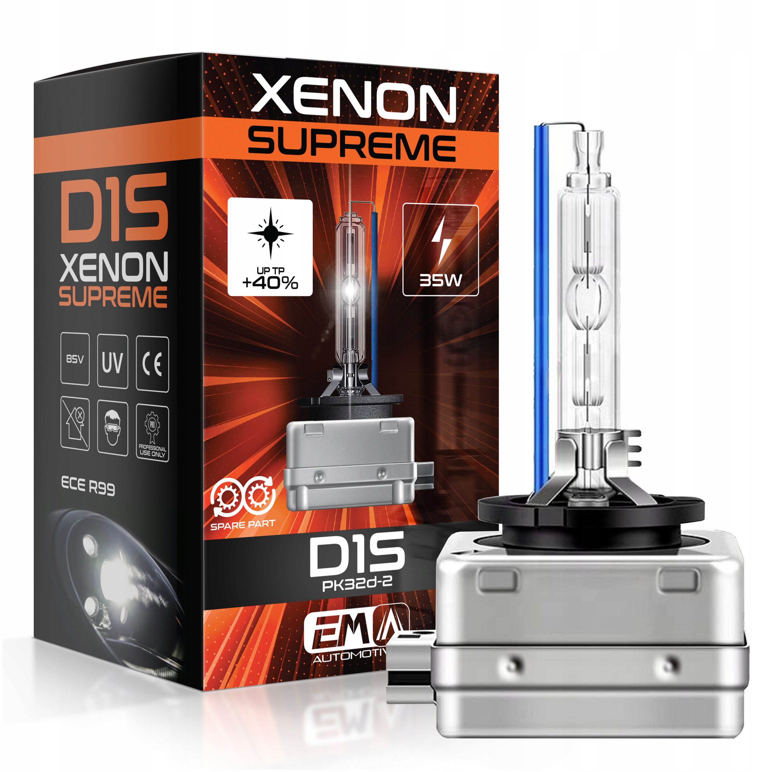 EM Automotive Xenon Supreme D1S 4300K 35W 85V (PK32d-2) – E4 0028 DOT/ECE 17206520323 main