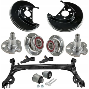 Bakre fjæringsbjelke med hjullager og nav – Audi A3 8L 1.9 TDI 1.6 1.8 1J0500051J 17623397100 main