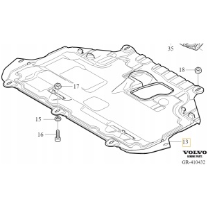 Volvo C30/S40/V50 motorunderdeksel (under motor) OE 31290618 18064865270 main