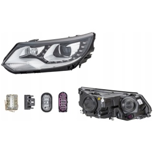 Hella venstre hovedlykt/reflektor VW Tiguan 5N2 2011–2016 Bi-Xenon LED DRL 5N1941753B 18318241808 main