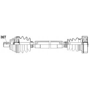 Drivaksel høyre NTY NPW-VW-085 (OE 1K0407272QN) 1K0407272CC 18524367082 main