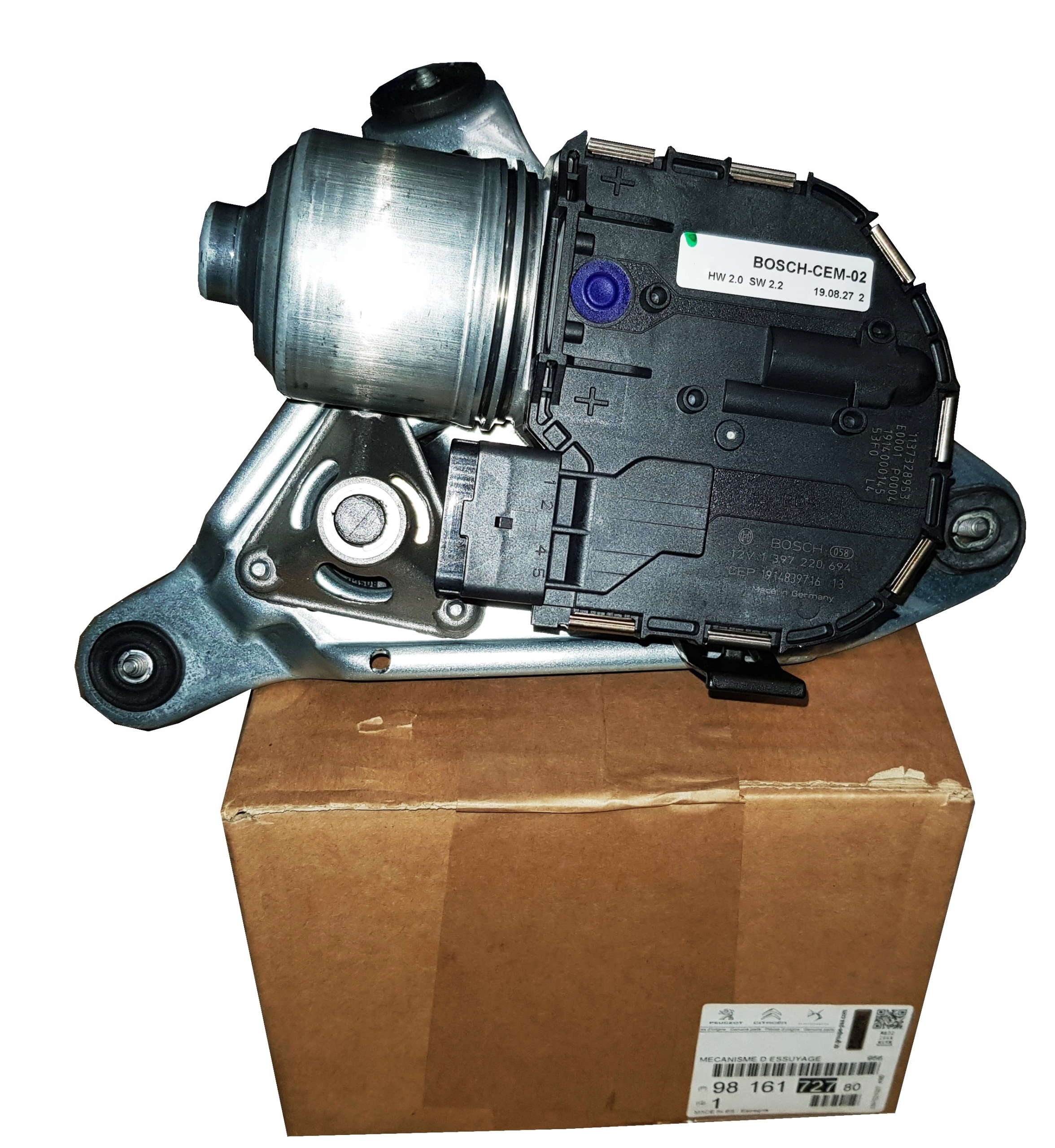 PSA originale viskermotorer venstre + høyre til Peugeot 508 I – 9816172780 / 9816172680 14481563096 gallery 3