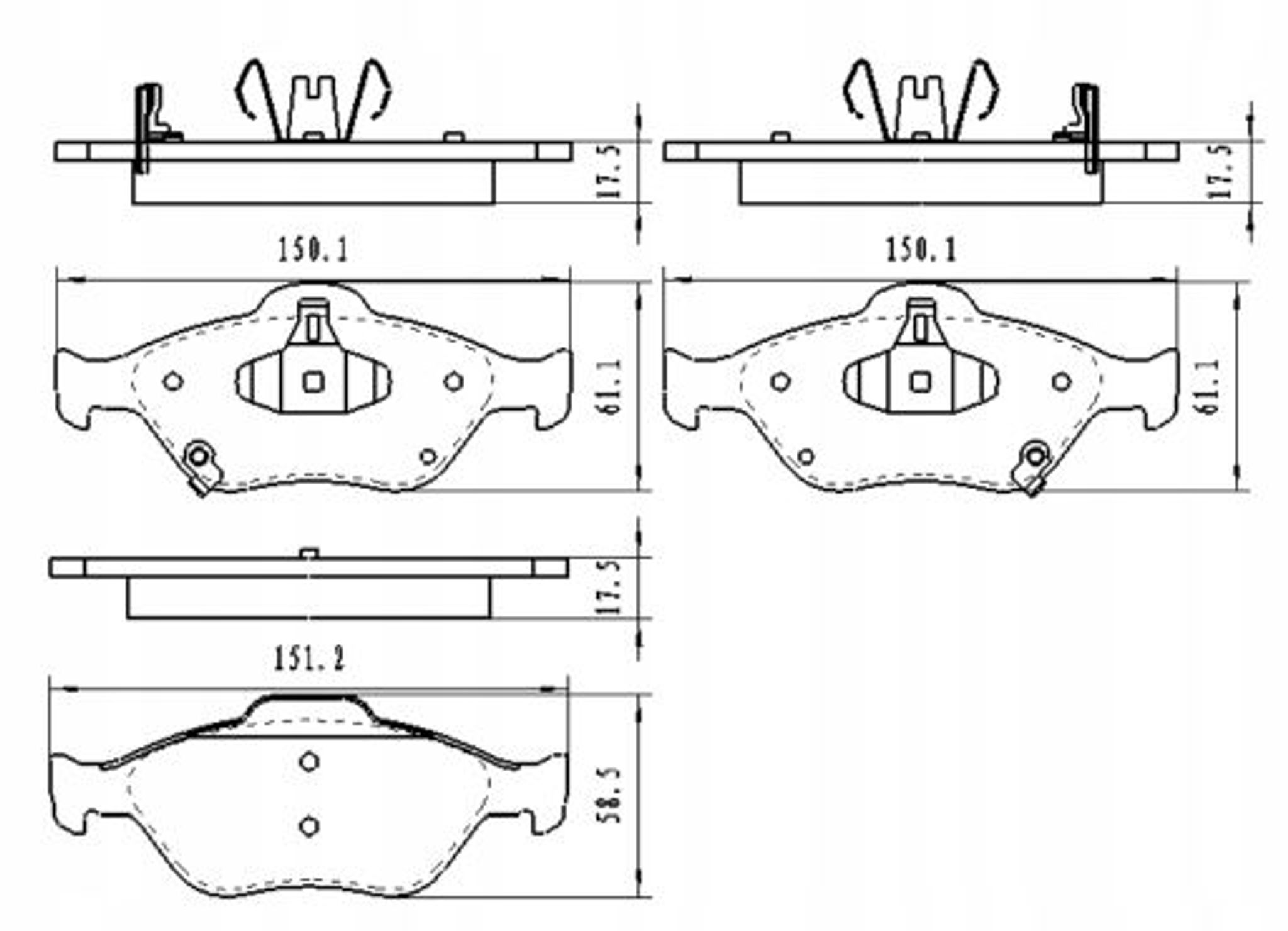 Bremseklosser foran Toyota Verso S (P12) / Yaris (P13, P9) 08.05– 044650D050 16815467484 gallery 4