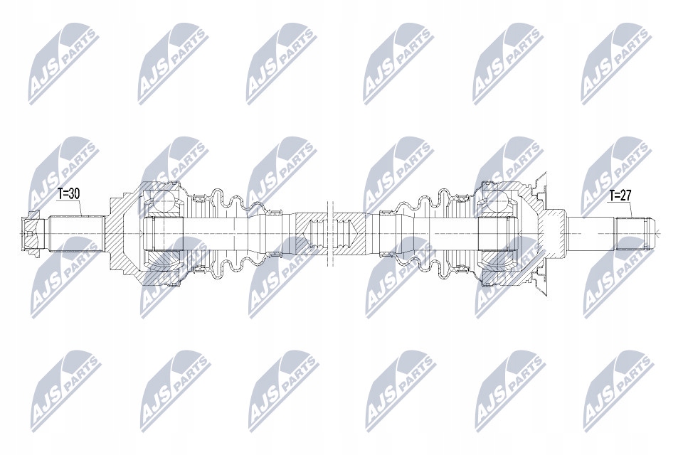 NTY drivaksel bak venstre (automat) BMW 5 F10/F11 – NPW-BM-101 33207581027 18611646006 gallery 8