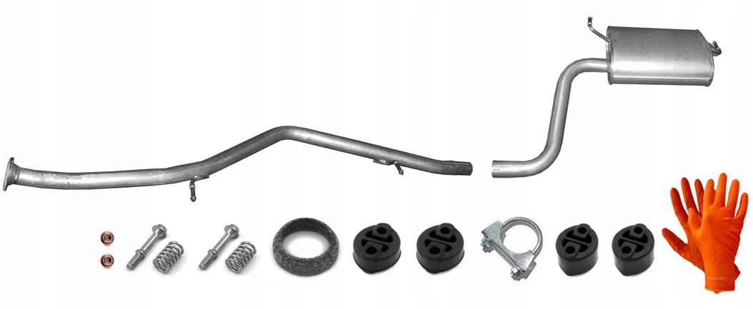 Toyota Avensis (fra 2009) mellomrør + bakpotte 1.6/1.8/2.0 – Sedan/Liftback/Kombi 174300R060 10967647565 main