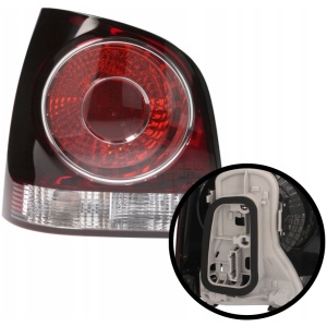Baklykt venstre VW Polo 9N3 2005-2009, ny, med pæreholder 6Q6945095AB 14393069495 main