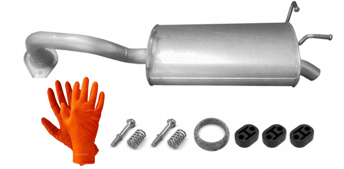 Bakre lyddemper til Nissan Primera 2.0i 16V 103 kW (2002–2007) Hatchback/Sedan OE 20100AV005 17305648625 main
