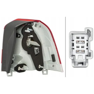 HELLA baklykt venstre LED 12V 2VA 011 527-031 for Volvo V70 III / XC70 II 31395959 18337384127 main