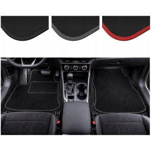 POK-TER velourmatter foran, svart (2 stk) til Peugeot 308 I 2007–2013 18445354310 main