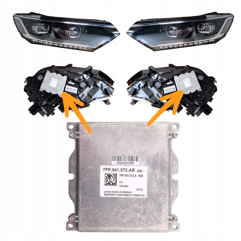 LED-driver/styreenhet for FULL LED-lykter til AUDI A4 B9 VW 7PP.941.572.AB - Bilde 5