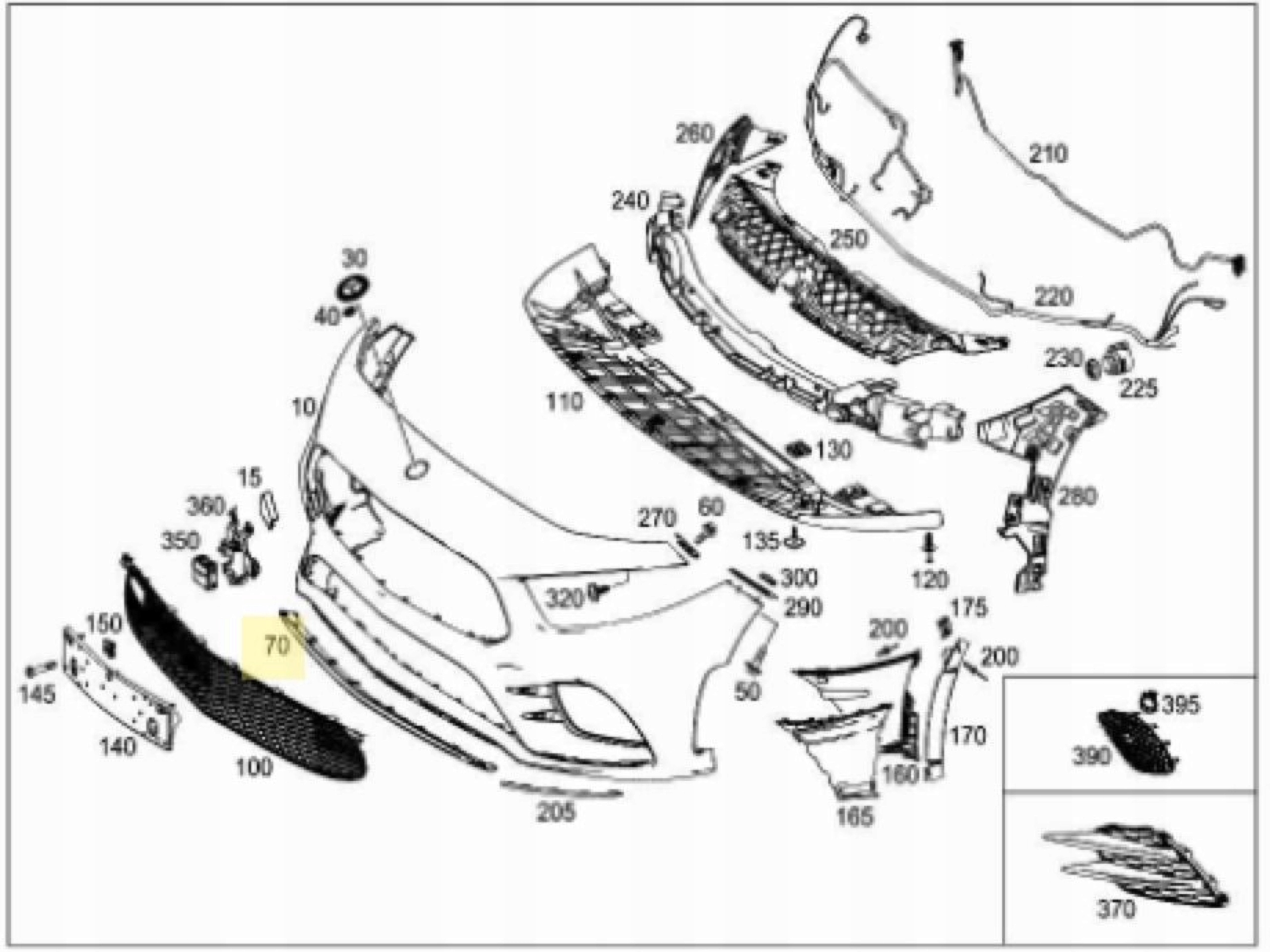 Støtfangerlist foran nedre AMG svart blank Mercedes A W177 B W247 CLA C118/W118 A1778854302 14892322554 gallery 5