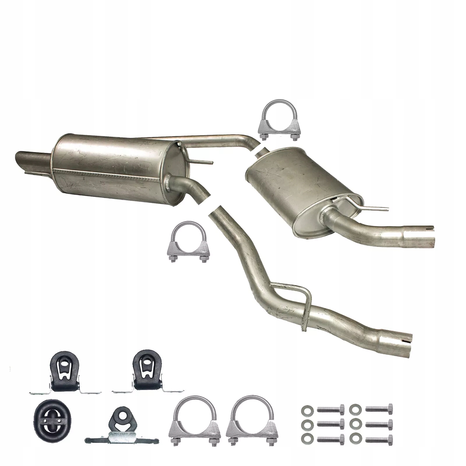 Eksosanlegg lyddempere VW Transporter IV T4 SWB/LWB 2.0–2.8 1996–2003 ZEST.06.138+30.603E 023253409AJ 15541409324 gallery 2