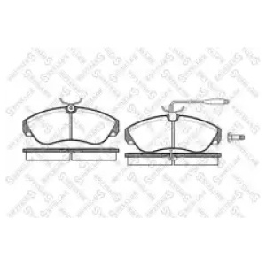 Stellox 498 002-SX Bremseklosser sett (skivebremser) 71753040 18482488067 main