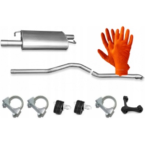 Mellompotte + utløpsrør VW Transporter T6 2.0 TDI LWB 3400mm 2015-12/2019 7H0253209 18602024016 main