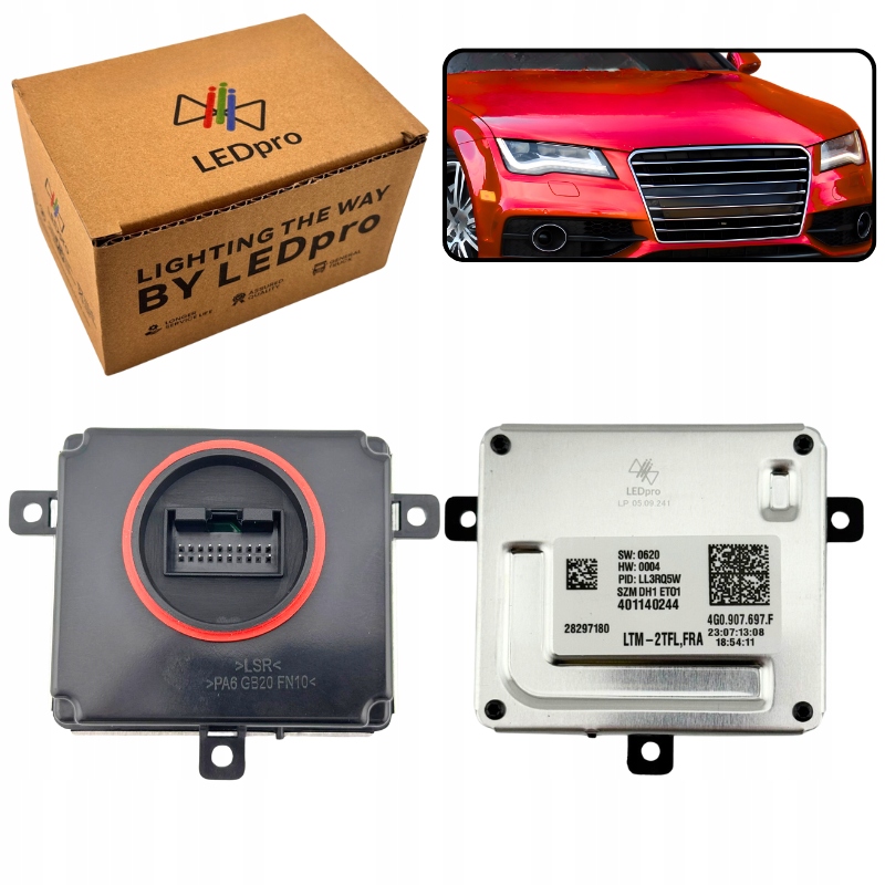 TFL/DRL-styreenhet modul LTM-2TFL for Audi A6, A7, A8 og VW Passat, Golf – 4G0907697F