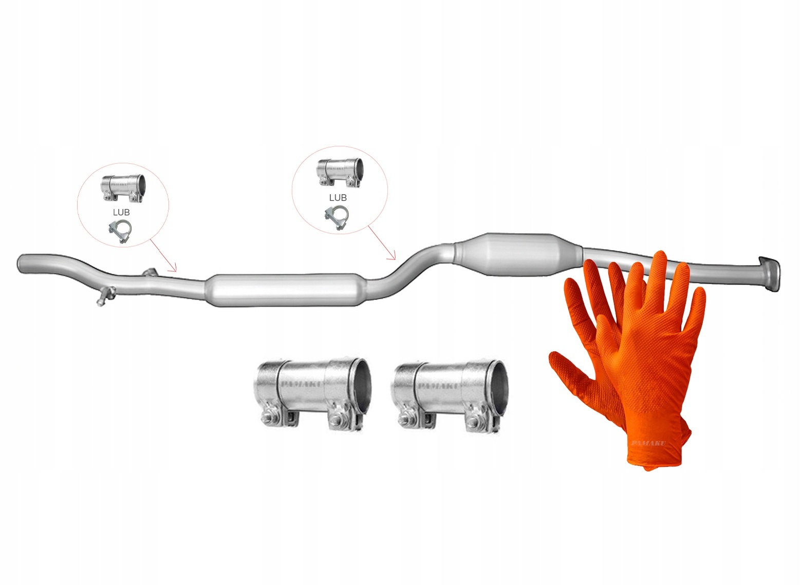 Midtre lyddemper (sentrallyddemper) til Mitsubishi Lancer 1.5 80kW / 1.8i 105kW 2007–2015 1570B175 10931579638 main