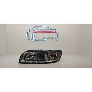 Volvo S40/V50 facelift xenon frontlykt venstre EU (ikke svingbar) 31299613 17448140300 main