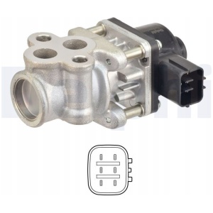 EGR-ventil DELPHI EG10611-12B1 – Opel Agila B 1.0 (08-) SH0120300A 18001920261 main