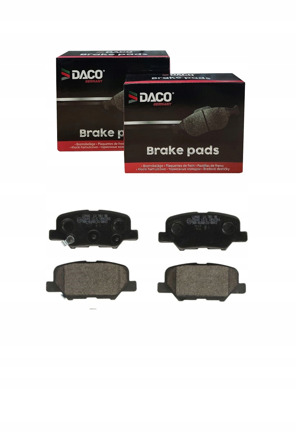 DACO 320604 bremseklosser bak – sett 4605B989 18721133658 main