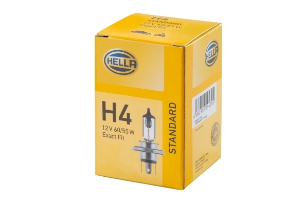 HELLA H4 halogenpærer 12V 60/55W P43t‑38 (2 stk) 8GJ002525131 18237586721 gallery 3