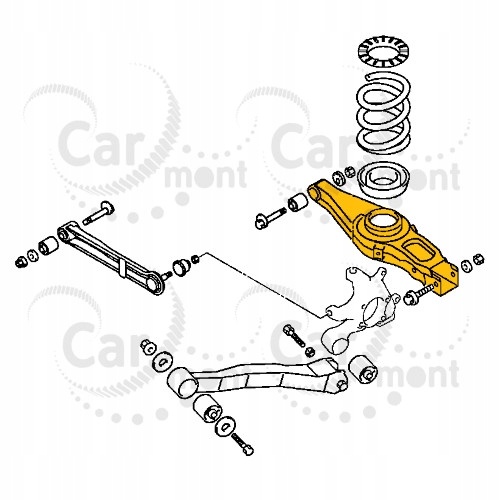Nedre bakre bærearm Mitsubishi Pajero/Montero III/IV MR418670 MR418558 MN125433 MN125431 18530530591 gallery 3