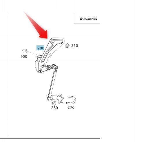 Mercedes-Benz OE nivåsensor for lysjustering – link/stag W212 4MATIC A2129050303 18791227971 gallery 3