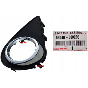 Toyota Yaris III Hybrid 2012–2014 venstre kromramme for tåkelys i støtfanger foran (OE/OEM) 520400D020 18278185854 main