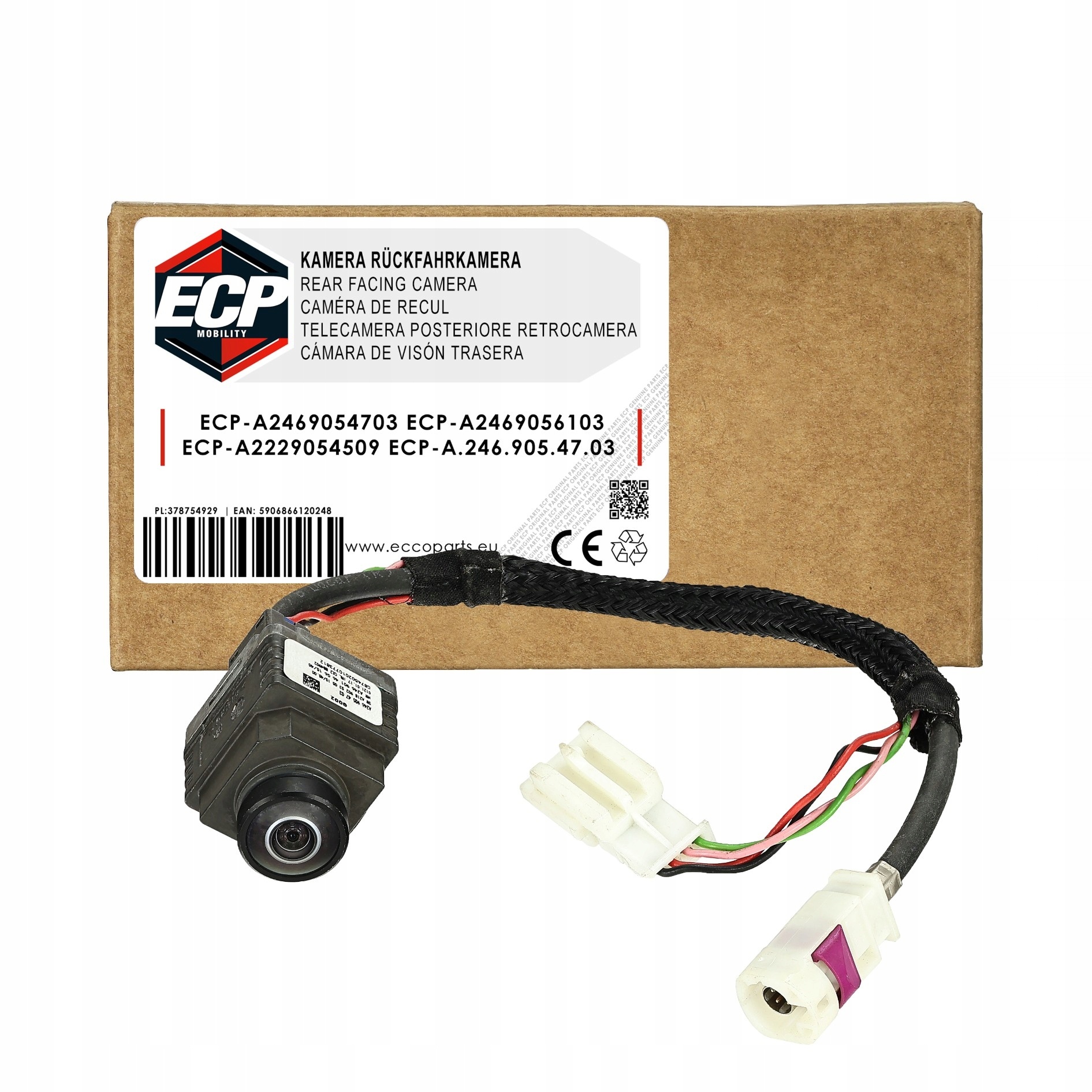 Ryggekamera/parkeringkamera A2469054703 for Mercedes-Benz (ECP MOBILITY) 12V A2469056103 18339475111 main