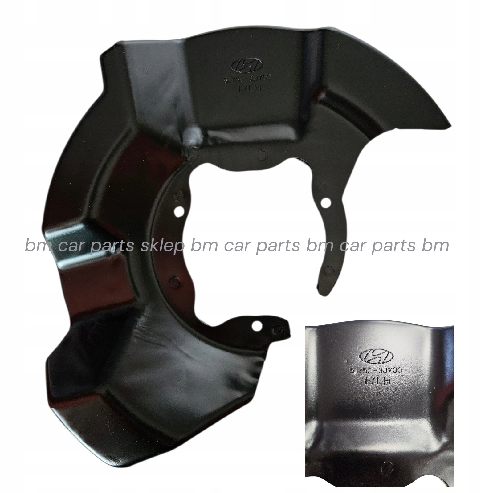 Hyundai Santa Fe / Kia Sorento bremseskjold foran venstre 517553J700 OE 18599280706 main