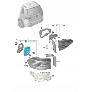 VW Original 5TA945257A pæresokkel / lampeholder 18638475901 main