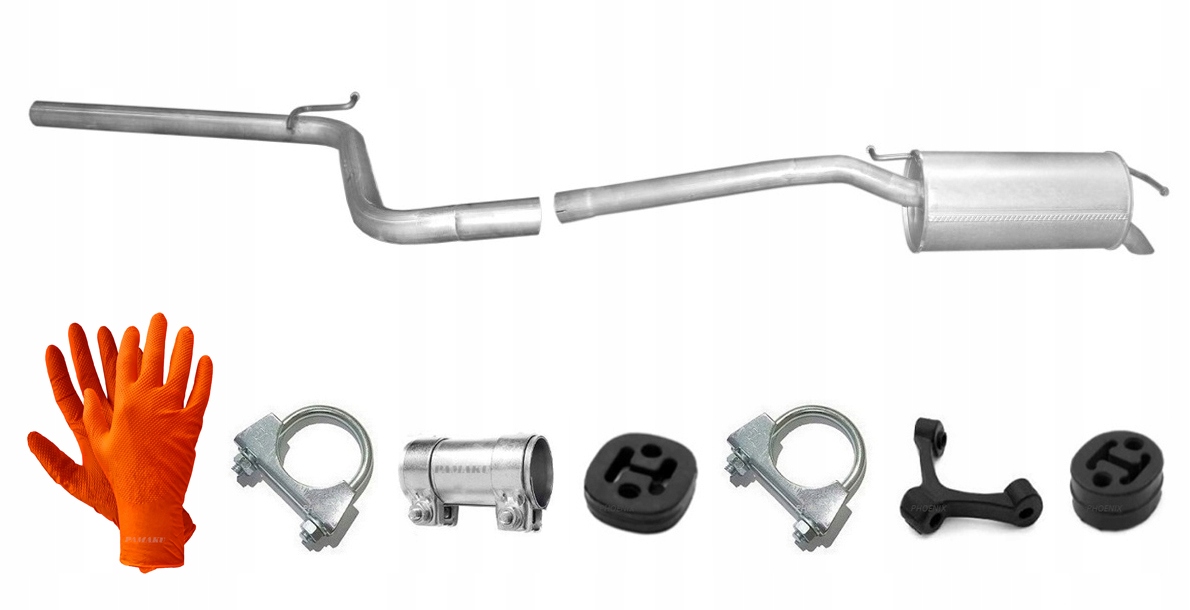 Endelyddemper + rør VW Caddy III 1.9 TDI (2004-2010) BSU/BJB/BLS 2K0253609P 6662662065 main