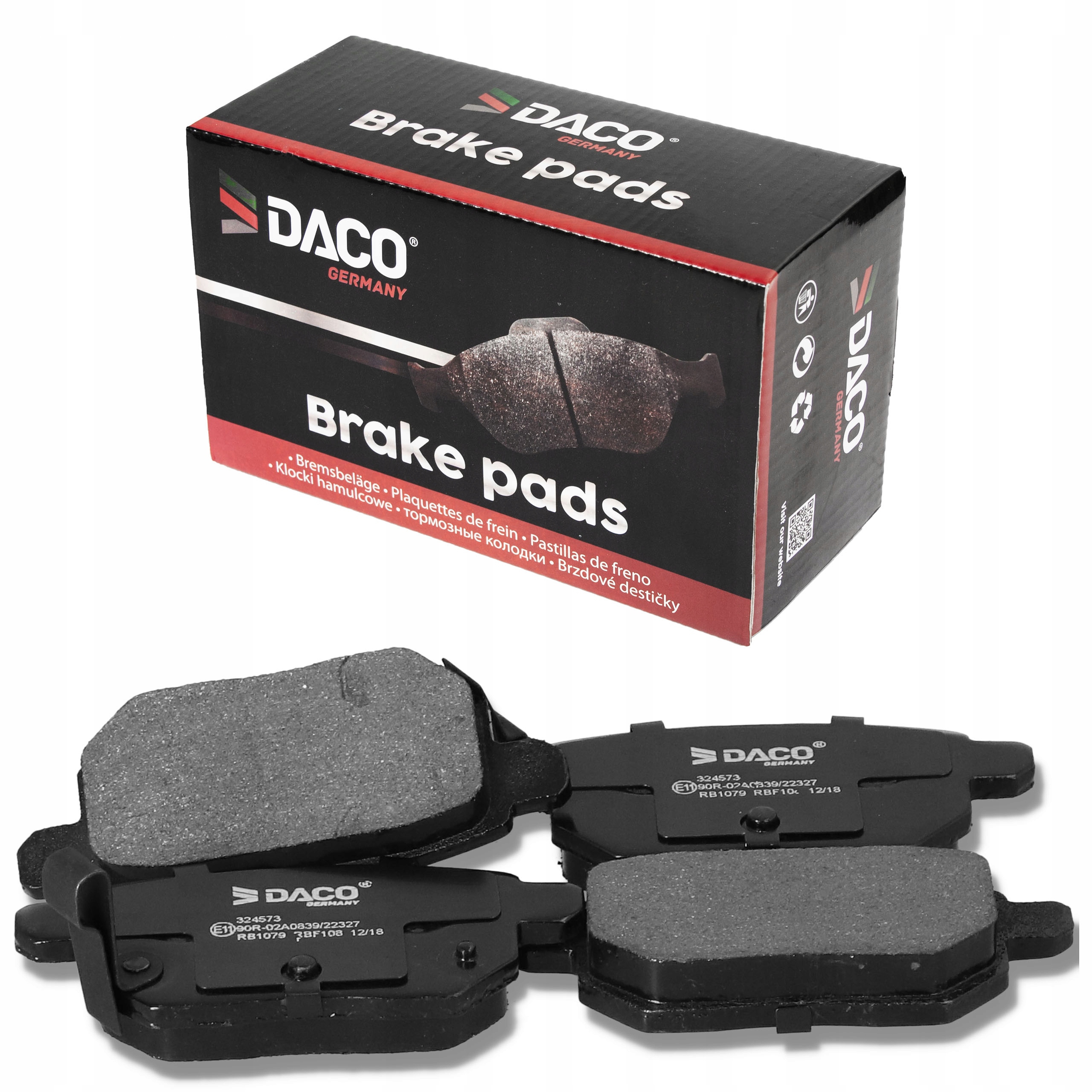 DACO bremseklosser bak til Toyota Yaris 06- (324573) 0446652150 17962330192 gallery 3