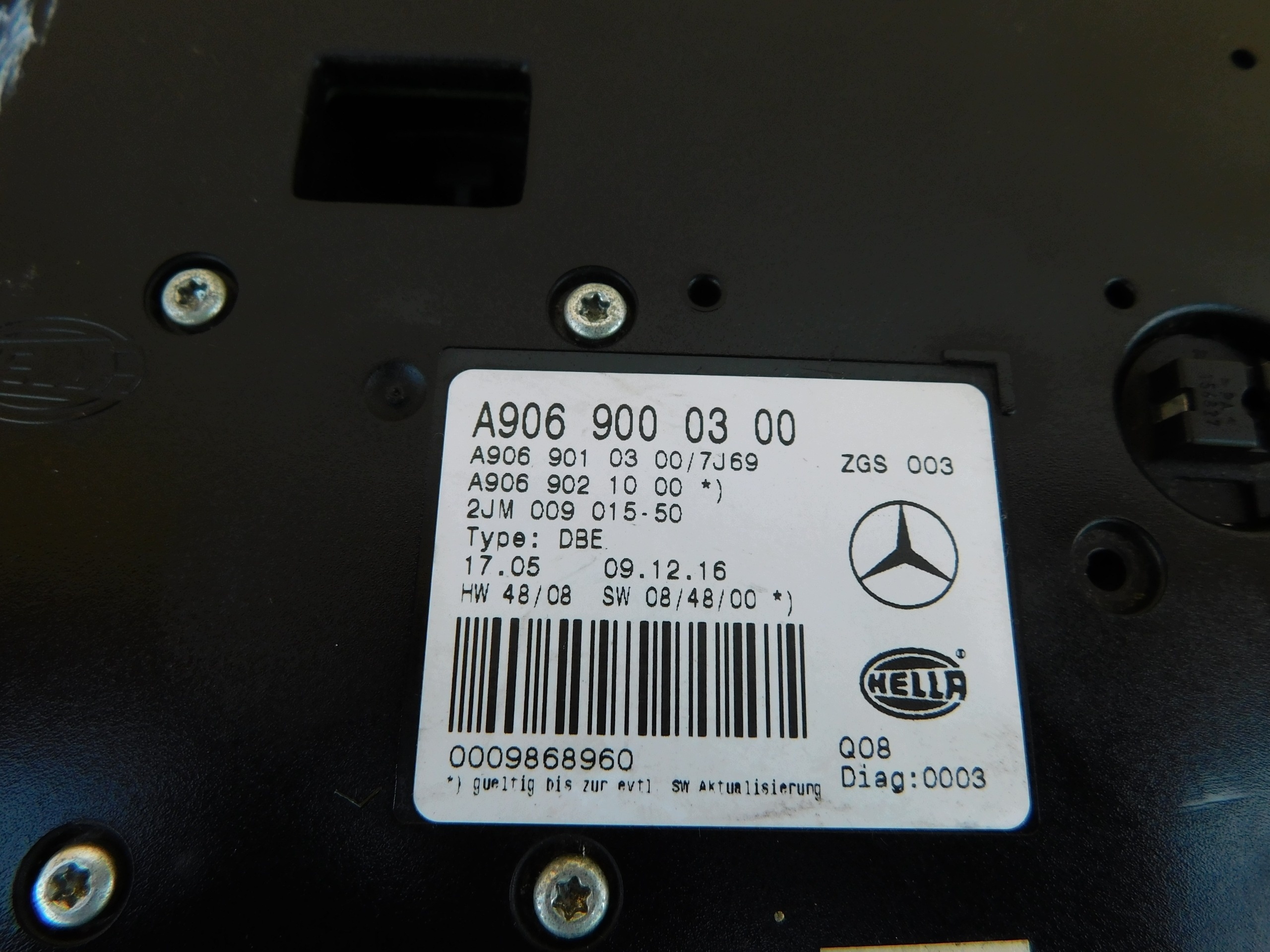 Taklampe/overhead-modul med mikrofon HELLA A9069000300 til Sprinter 906 / VW Crafter VII 18855196414 gallery 3